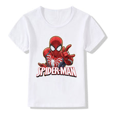 Load image into Gallery viewer, Marvel Spiderman Kids T-Shirt Fashion Summer Characters Printing T Shirt The Avenger Clothes Tops Baby Boys Girls Costume Tees