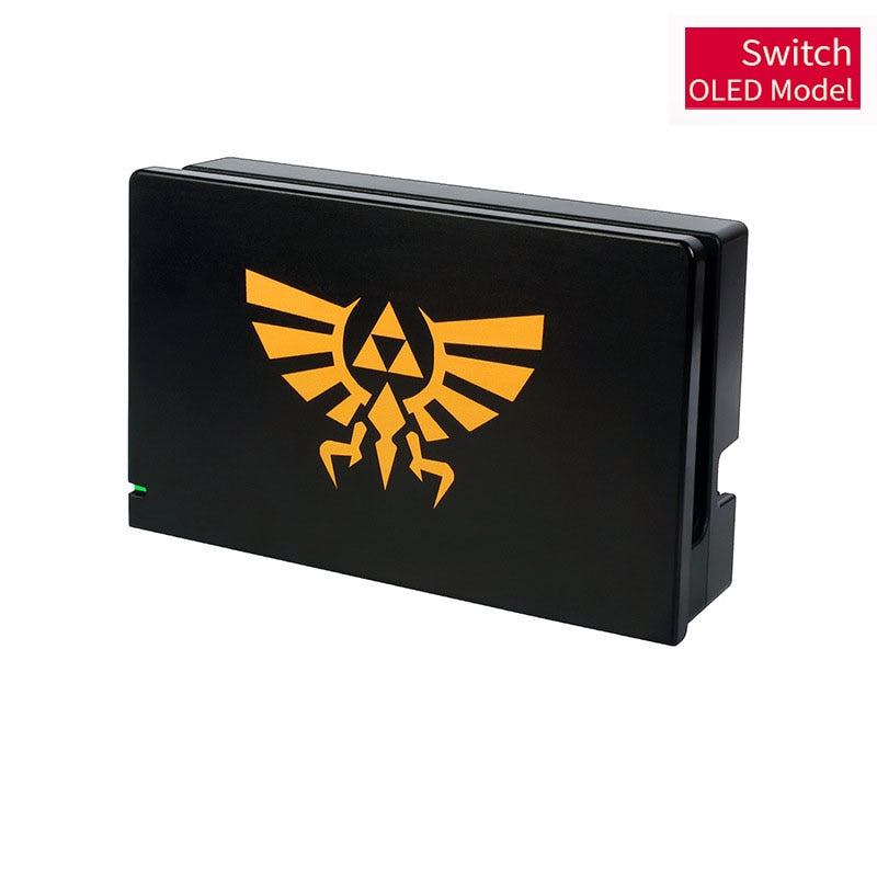Hard Case Charging Dock Station Cover Stand Charger Protective Shell for Nintendo Switch Oled NS Console Crystal Protector Skin