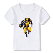 Load image into Gallery viewer, Marvel Boys Girls T-Shirt Wolverine Disney Figures Print Short-sleeved Tshirt Kids Casual Clothing Avengers Baby Clothes Tops