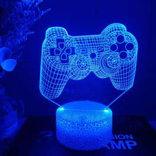 Load image into Gallery viewer, 3D Night Light Lamp Gaming Room Desk Setup Decor table Game Console Icon Logo Sensor Light Kids Child Bedside Gift Birthday Xmas