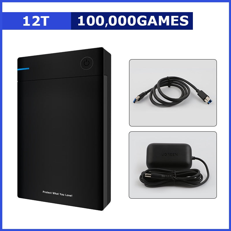 Hyperspin HDD (plus Launchbox ready) With 200000+ Retro Games For PS4/PS3/PS2/Wii/Wiiu/SS/Game Cube/N64 Portable Game Hard Drive Disk For Win 7/8/10/11