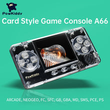 Load image into Gallery viewer, POWKIDDY A66 TRIMUI Ultra-Small Mini Transparent Metal Shell Game Console Supports Adding ROM