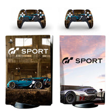 Load image into Gallery viewer, GT Sport PS5 Standard Disc Edition Skin Sticker Decal Cover for PlayStation 5 Console &amp; Controller PS5 Skin Sticker Vinyl