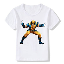 Load image into Gallery viewer, Marvel Boys Girls T-Shirt Wolverine Disney Figures Print Short-sleeved Tshirt Kids Casual Clothing Avengers Baby Clothes Tops