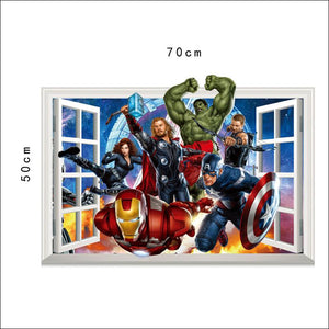 10/30/50/100pcs Disney Marvel The Avengers Superhero Stickers Decals Laptop  Motorcycle Phone Car Waterproof
