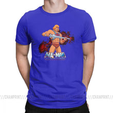 Load image into Gallery viewer, Men T-Shirt He Man Masters Of The Universe Vintage Pure Cotton Tees Short Sleeve T Shirt Crewneck Tops Big Size