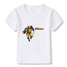 Load image into Gallery viewer, Marvel Boys Girls T-Shirt Wolverine Disney Figures Print Short-sleeved Tshirt Kids Casual Clothing Avengers Baby Clothes Tops