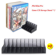 Load image into Gallery viewer, 2pcs For PS5 PS4/Slim/Pro 10 Game Discs Storage Stand Games Holder Bracket for Sony Playstation 4 Play Station PS 4 Accessories