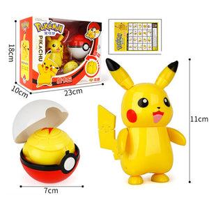 Genuine Pokemon Toy Set Toy Pocket Monster Pikachu Charmander  Mewtwo Lunala Scroll Action Figure Anime Model Children&#39;s Toys