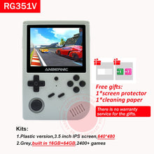 Load image into Gallery viewer, ANBERNIC New RG351V Retro Games Built-in 16G RK3326 Open Source 3.5 INCH 640*480 handheld game console Emulator For PS1 kid Gift