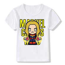 Load image into Gallery viewer, Marvel Avengers Kids T-Shirt Disney Super Hero Iron Man Hulk Kawaii Letter Print Tshirts Children Cute Casual Clothes Tops Tees