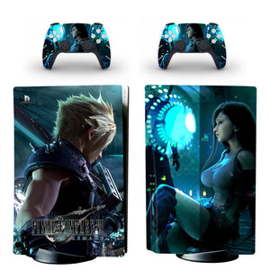 Final Fantasy PS5 Standard Disc Edition Skin Sticker Decal Cover for PlayStation 5 Console &amp; Controller PS5 Skin Sticker Vinyl