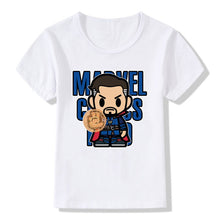 Load image into Gallery viewer, Marvel Avengers Kids T-Shirt Disney Super Hero Iron Man Hulk Kawaii Letter Print Tshirts Children Cute Casual Clothes Tops Tees