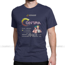 Load image into Gallery viewer, Contra NES Retro Video Game Mens T Shirts Novelty Tee Shirt Short Sleeve Round Neck T-Shirts Pure Cotton Birthday Gift Clothing