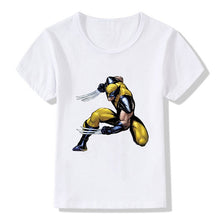 Load image into Gallery viewer, Marvel Boys Girls T-Shirt Wolverine Disney Figures Print Short-sleeved Tshirt Kids Casual Clothing Avengers Baby Clothes Tops