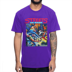 Streets Of Rage Vintage Game T Shirt Men Fashionable Classic O-neck 100% Cotton Big Size Homme Tee Shirt