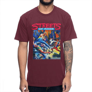 Streets Of Rage Vintage Game T Shirt Men Fashionable Classic O-neck 100% Cotton Big Size Homme Tee Shirt