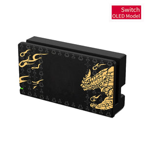 Hard Case Charging Dock Station Cover Stand Charger Protective Shell for Nintendo Switch Oled NS Console Crystal Protector Skin