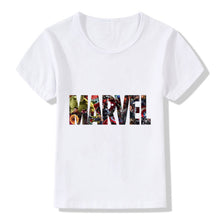 Load image into Gallery viewer, MARVEL Fashion Letter Kids T-Shirt The Avengers Boys Girls Print T-shirt Children Clothing Summer Clothes Tops Costumes Baby Tee