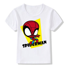 Load image into Gallery viewer, Marvel Avengers Kids T-Shirt Disney Super Hero Iron Man Hulk Kawaii Letter Print Tshirts Children Cute Casual Clothes Tops Tees