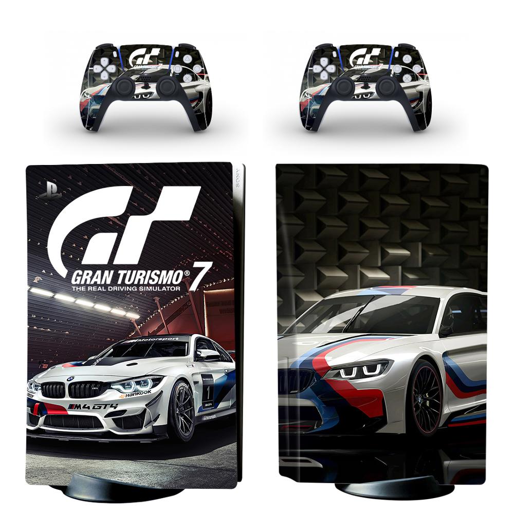GT Sport PS5 Standard Disc Edition Skin Sticker Decal Cover for PlayStation 5 Console & Controller PS5 Skin Sticker Vinyl