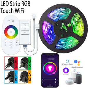 LED Strip 5m-30m Bluetooth WiFi App Compatible Smart Home Program  Control Suitables For Christmas Room Decoration RGBIC WS2811b