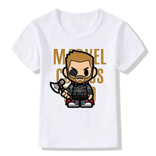 Load image into Gallery viewer, Marvel Avengers Kids T-Shirt Disney Super Hero Iron Man Hulk Kawaii Letter Print Tshirts Children Cute Casual Clothes Tops Tees