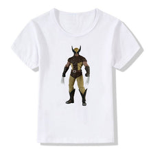 Load image into Gallery viewer, Marvel Boys Girls T-Shirt Wolverine Disney Figures Print Short-sleeved Tshirt Kids Casual Clothing Avengers Baby Clothes Tops