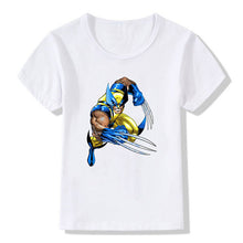 Load image into Gallery viewer, Marvel Boys Girls T-Shirt Wolverine Disney Figures Print Short-sleeved Tshirt Kids Casual Clothing Avengers Baby Clothes Tops