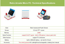 Load image into Gallery viewer, Retro Arcade Micro Bartop Machine 3.0inch Screen