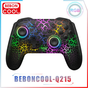 9 RGB Light Wireless Controller For Nintendo Switch/OLED/Lite/Android/IOS/ PC with Programmable Keys Switch Gamepad