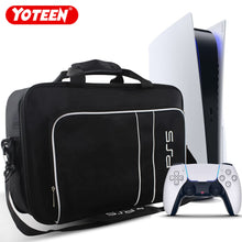 Load image into Gallery viewer, Carrying Case for PS5 Travel Bag Storage Disc/Digital Edition and Controllers Protective Shoulder Bag for Game Cards Accessories