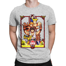 Load image into Gallery viewer, Men T-Shirt Retro street fighter Creative 100% Cotton Tee Shirt Short Sleeve T Shirt Round Neck Tops New Arrival