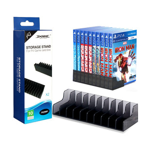 2pcs For PS5 PS4/Slim/Pro 10 Game Discs Storage Stand Games Holder Bracket for Sony Playstation 4 Play Station PS 4 Accessories