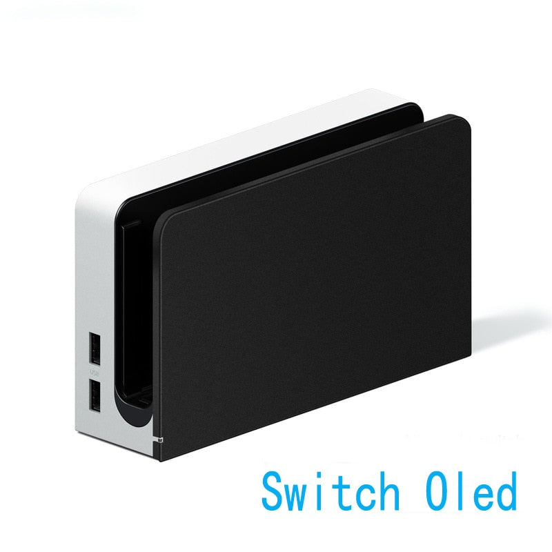 Hard Case Charging Dock Station Cover Stand Charger Protective Shell for Nintendo Switch Oled NS Console Crystal Protector Skin