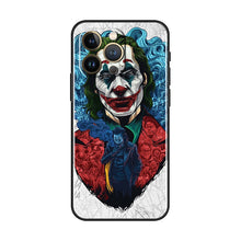 Load image into Gallery viewer, DC Movie Joker Clown Case For Apple iPhone 14 13 Pro Max Mini Plus TPU Black Phone Cover Core Coque Capa