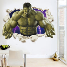 Load image into Gallery viewer, Hulk Iron Hand Mask Spider-man Wall Stickers Broken Wall Poster Wall Art Car Decal Kids Room Decor Boys Favors