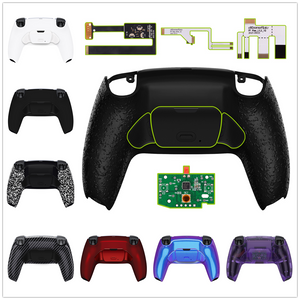 eXtremeRate Back Paddles Remappable Rise Remap Kit, Upgrade Board &amp; Redesigned Back Shell &amp; Back Buttons for PS5 Controller