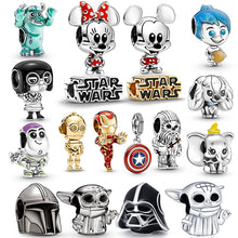 Load image into Gallery viewer, STAR WAR GIFT My order avengers Charm Of Plata de ley 925 Chain Beaded Suitable For Ladies Original Pandora Bracelet DIY Jewelry