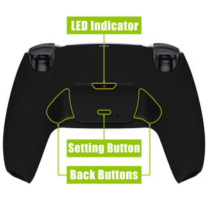 eXtremeRate Back Paddles Remappable Rise Remap Kit, Upgrade Board &amp; Redesigned Back Shell &amp; Back Buttons for PS5 Controller