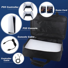 Load image into Gallery viewer, Carrying Case for PS5 Travel Bag Storage Disc/Digital Edition and Controllers Protective Shoulder Bag for Game Cards Accessories