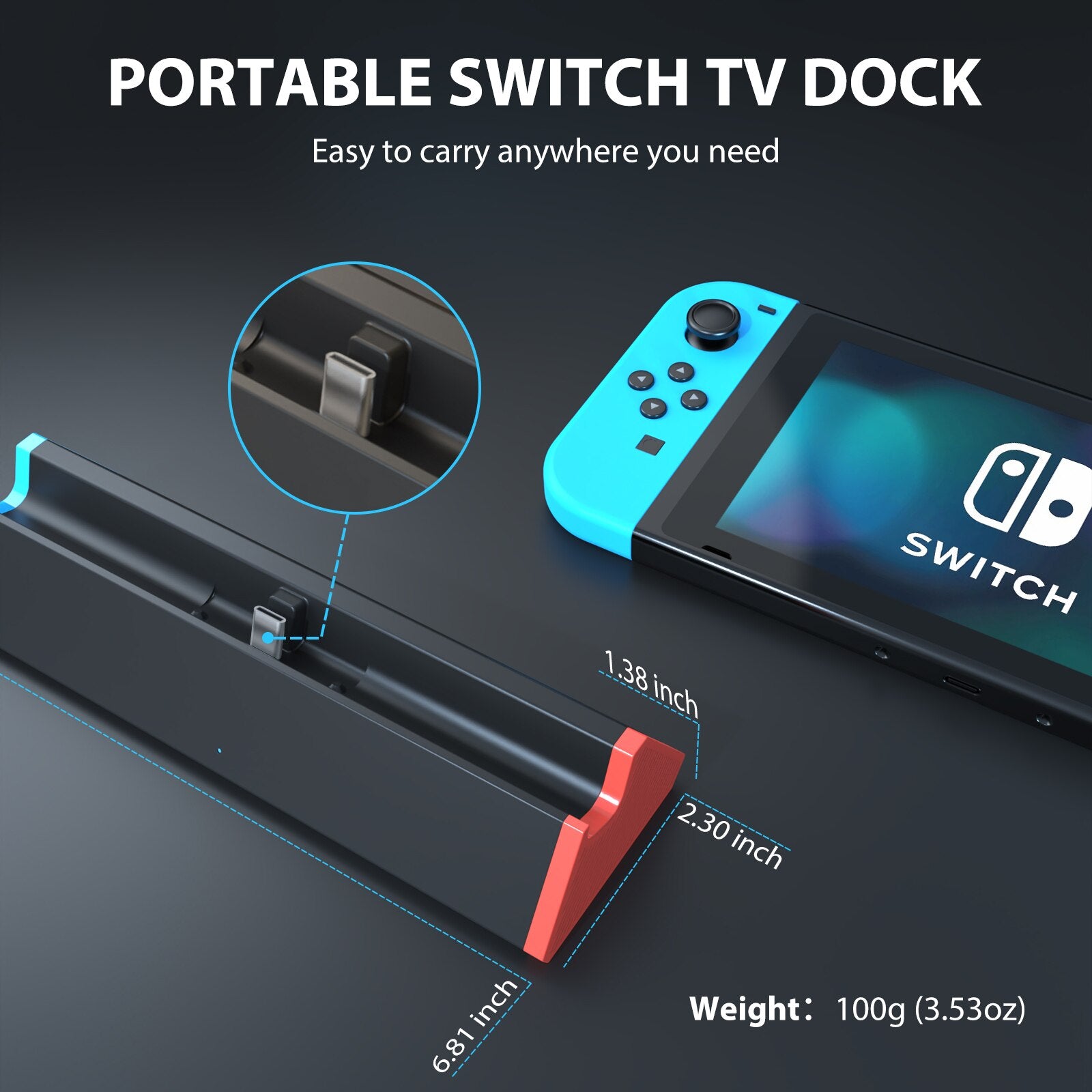 TV Docking Station for Nintendo Switch Switch OLED Charging