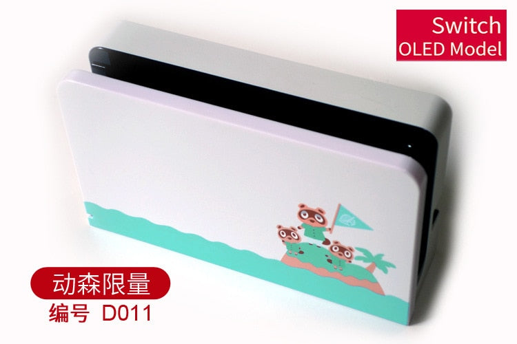 Hard Case Charging Dock Station Cover Stand Charger Protective Shell for Nintendo Switch Oled NS Console Crystal Protector Skin