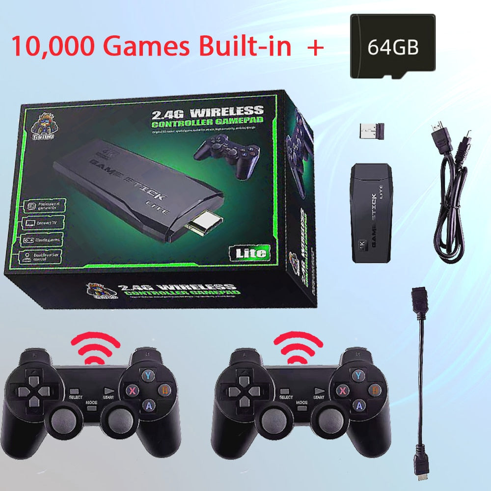 Ame G Ame G Xxx Video - M8 4K 10000 HD Video Game Consoles 2.4G Double Wireless Controllers Support  PS1 ATARI
