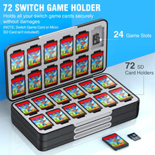 Load image into Gallery viewer, 72 In 1 Switch Game Card Storage Case Beboncool Magnetic Switch Game Card Box Game Accessories