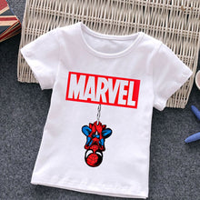 Load image into Gallery viewer, Marvel Child T-Shirts Summer The Avengers Kids T Shirt Children Cartoons Kawaii Casual Clothes Super Hero Top Boy Girl Tee Shirt