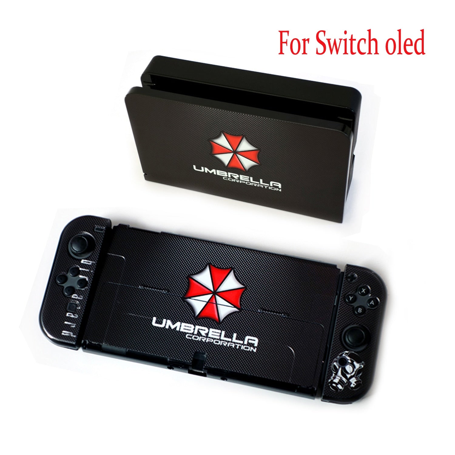Caso de proteção do Switch para Nintendo Switch Oled , Capa de suporte com  6 armazenamento de cartas de jogo para Ns Switch Oled Console & Joycon  Controller, Shockproof & An