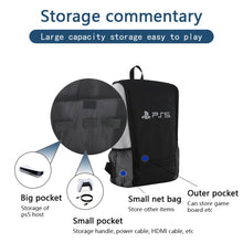 Load image into Gallery viewer, New Design for PS5 Bag Game Console Backpack for Sony Playstation 5 Console Travel Bag Host Back Pack Portable Satchel