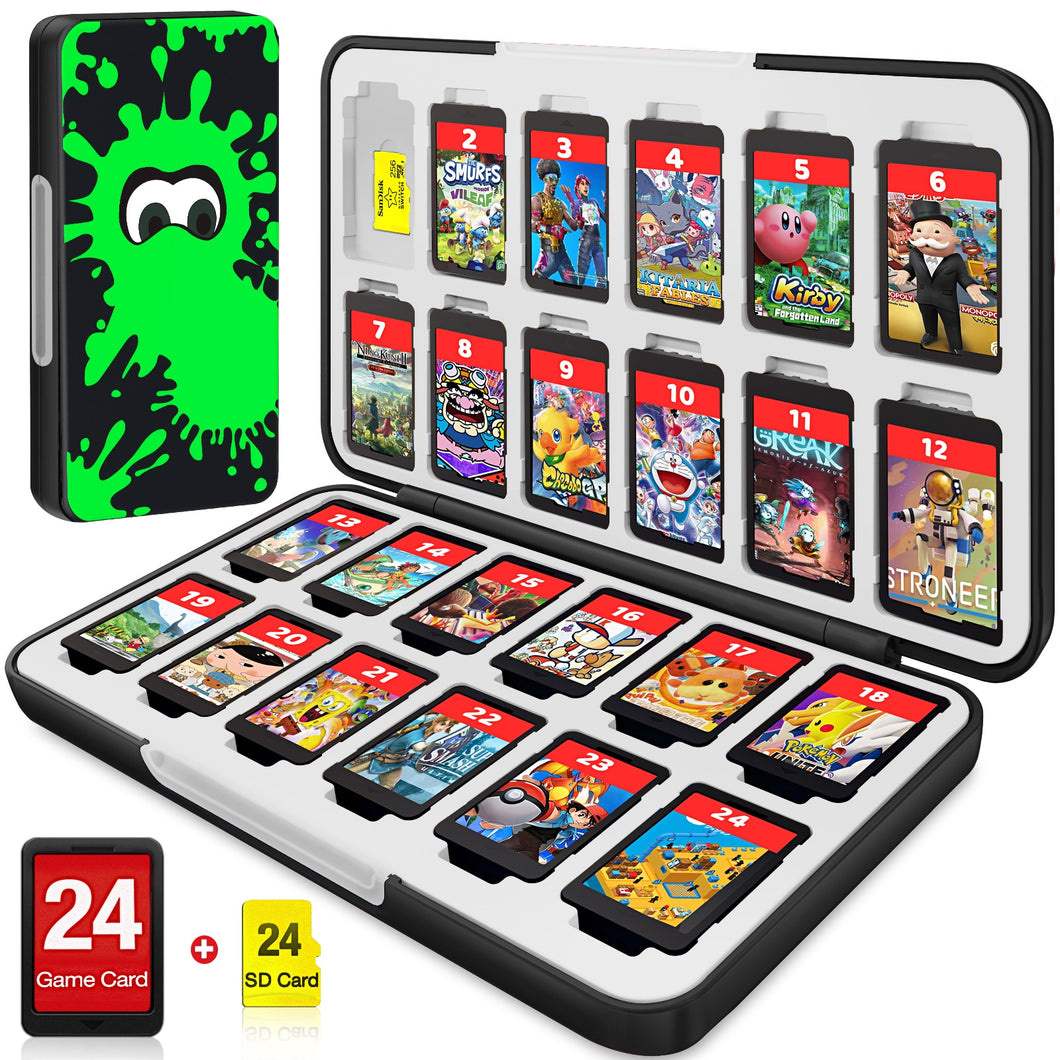 BEBONCOOL 24 in 1 Switch Game Card Case Holder Magnetic for Nintendo Game  Card Storag