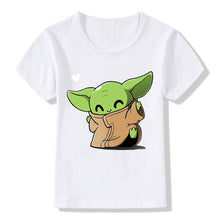 Load image into Gallery viewer, Yoda Star Wars Disney Kids Clothes T-Shirts Toddler T Shirts Children&#39;s Cartoons Kawaii Fashion Tops Boy Girl Outfits Tee Shirt